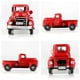 thumbnail image 4 of Modelo de camión rojo de Navidad, juguete de coche de Metal Vintage, adorno de mesa duradero, decoración para estantería y chimenea, 4 of 5