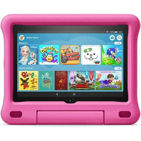 Tablette - 3-7 ans - Écran HD 7, 8 Go - Étui rose avec sécurité enfant