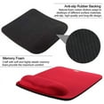 thumbnail image 6 of NEX Ergonomic Mouse Pad with Wrist Support, Memory Foam Keyboard Wrist Rest for Computer, Red (NX-PAD006), 6 of 7