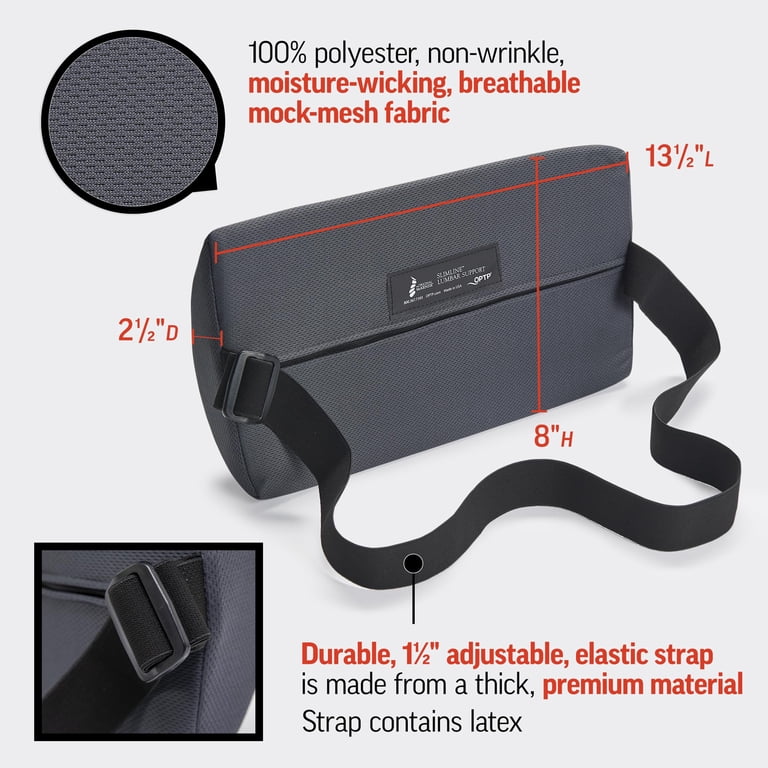 OPTP McKenzie SlimLine Lumbar Support, Black photo 3