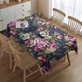 thumbnail image 2 of Pioneer Flower Floral Print Pattern Rectangle Tablecloth 60"x84",Waterproof Polyester Rectangle Table Cloth, Wipeable Spillproof Polyester Tablecloth for Dining, Camping, Indoor and Outdoor, 2 of 5