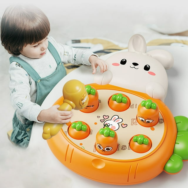 Juguetes para piscina, juguetes para bebés, juguetes para niños pequeños, juguetes para golpear, juegos educativos interactivos para niños, regalo de cumpleaños para niños, conejito de goma
