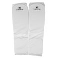 thumbnail image 2 of 1 Pair MMA Cloth Shin & Padded Guards for Kickboxing Boxing - Men and Choose Colors & Sizes - White, M, 2 of 8