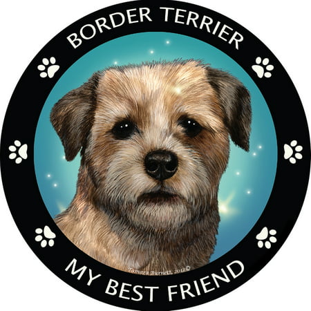 Border Terrier My Best Friend Magnet (Best Brush For Border Terrier)