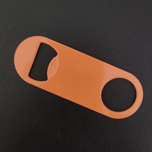 Destornillador de acero inoxidable para cerveza, abridor de botellas con pegamento en polvo de color creativo, abridor de botellas de cerveza multifuncional de metal
