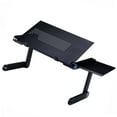 thumbnail image 3 of OULII Portable Black Folding Laptop Stand Metal Desk with Adjustable Legs for Versatile Use, 3 of 5