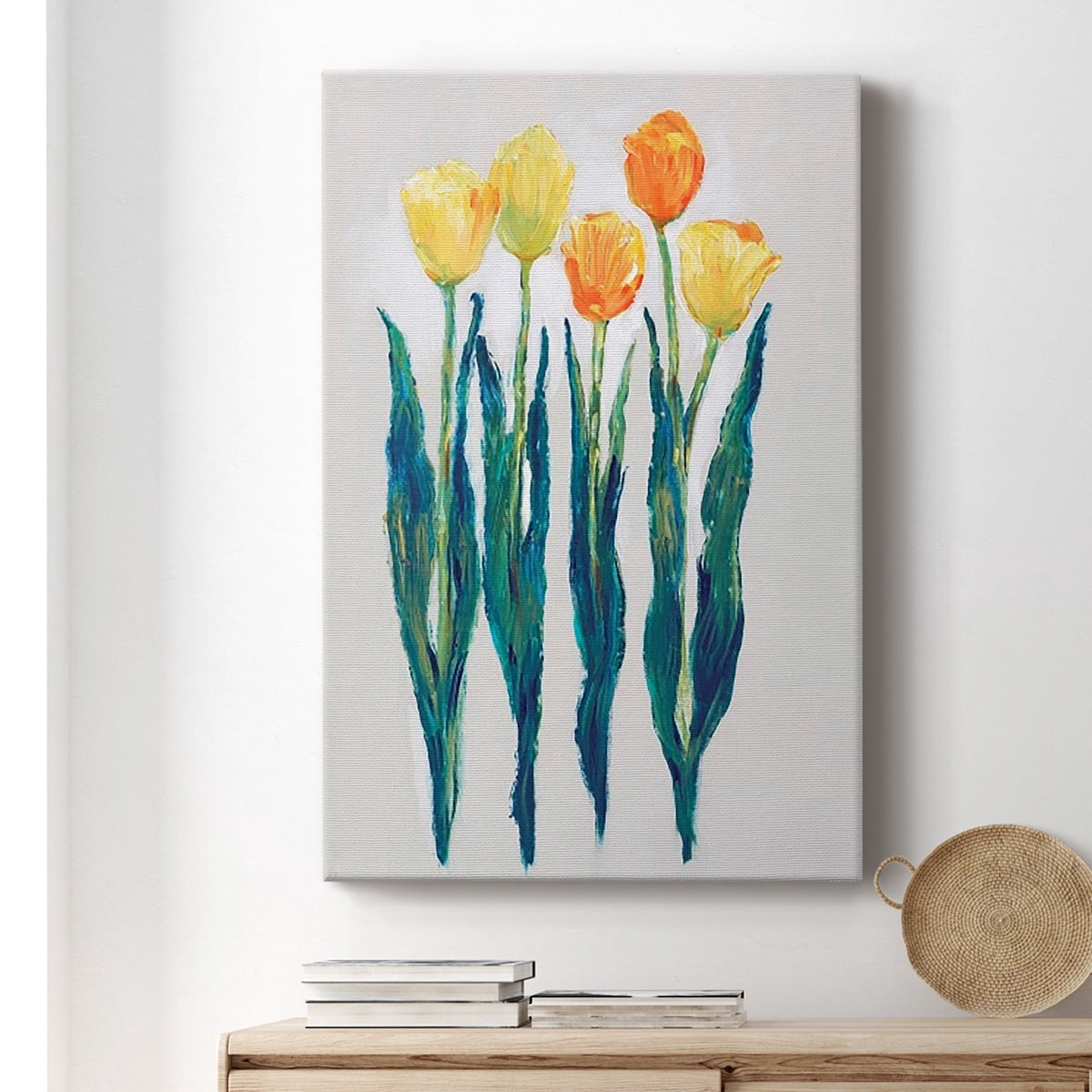 Tulips in a Row II Premium Gallery Wrapped Canvas - Ready to Hang