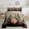 thumbnail image 2 of Castle Fairy Tiger Animal Twin Comforter Sets for Female Men,Abstract Vintage Bedding Set, 2 of 8