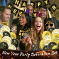 thumbnail image 6 of Tumao Happy New Years Decorations Set 2026 New Years Eve Party Supplies 2026, Gold Numbers 2026 Balloons, Hanging Swirls, New Year Photo Props, 6 of 7