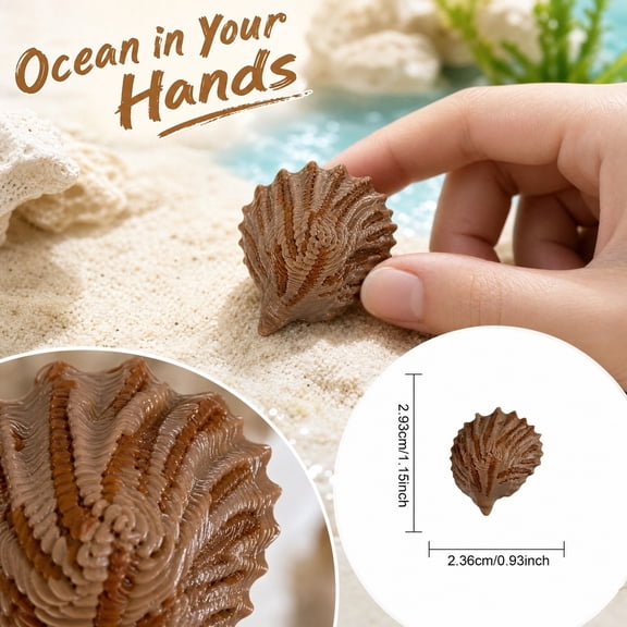 Chocolate Seashell, Dark Chocolate Swirl Milk Chocolate Confection for Under The Sea Beach Nautical Party Decor, Birthday Or Holiday Gift, Edible Decor Party Treat for Themed
