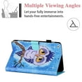 thumbnail image 3 of Allytech iPad 9.7" 6th 5th Generation Case, iPad Air 1 2 (9.7-inch) Case, Slim Fit PU Leather Kickstand Flip Auto Sleep Wake Shockproof TPU Back Cover for Apple iPad 9.7" 2018/2017,Cute Owl, 3 of 7