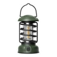 thumbnail image 2 of Clearance!SDJMa LED Camping Lantern, USB Rechargeable Retro Metal Camp Light, Battery Powered Hanging Dimmable Vintage Lamp ,Portable Waterproof Outdoor Tent Bulb, Emergency Lighting for Power Outages, 2 of 9
