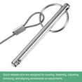 thumbnail image 4 of Uxcell 4-Pack Quick Release Pins, 1/4"(6mm) Diameter, 2.3(58mm) Usage Length Bimini Top Pin W/Lanyard & Screws, 2.8 (70mm) Long Hardware Pins, 4 of 6