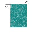 thumbnail image 1 of EREHome Physics Pattern Greenblue Polyester Garden Flag Outdoor Flag Home Party Garden Decor 28x40 inches, 1 of 1
