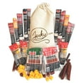 thumbnail image 3 of 52pc Jerky Gift Basket for Men - Jerky Variety Pack of Beef, Pork, Turkey, & Ham Snack Sticks - High Protein Healthy Snack - Unique Gift for Men, Gift Baskets for Guys, 3 of 9