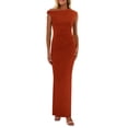 thumbnail image 1 of Vestido largo PRETTYGARDEN para mujer, verano 2025, con un solo hombro, 1 of 9