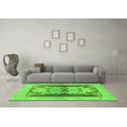 thumbnail image 3 of Ahgly Company Indoor Rectangle Abstract Green Modern Area Rugs, 2' x 4', 3 of 4
