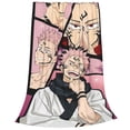 thumbnail image 2 of Sukuna Jujutsu Kaisen Soft Micro Fleece Cozy Throw Blanket Lightweight Fuzzy Flannel Blankets Sofa Decor Gifts, 2 of 9