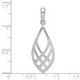 thumbnail image 4 of Finest Gold Sterling Silver Polished Teardrop Celtic Knot Pendant, 4 of 4