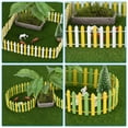 thumbnail image 5 of Uxcell 35" L x 2" H Wood Miniature Mini Fairy Garden Picket Fence, Red White, 5 of 5