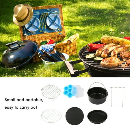 6pcs Bbq Grill Accessories Fryer Tools Set Stainless Steel Grilling Tools Professional Grill Mats For Outdoor Cooking Camping Backyard Barbecue Cake Baking Pan Silicone Molding Multi Functional Portab Walmart Canada