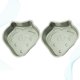 thumbnail image 2 of 2 mini moldes para pasteles, bandejas para hornear pasteles, bandejas para hornear pasteles, utensilios para hornear en casa, moldes para pudín (fresa plateada), 2 of 7