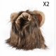 thumbnail image 1 of 2 sombreros para mascotas Diadema ajustable Peluca de Halloween Diadema Sombrero Gato y perro Divertido León Sombrero (M) oso de fresa Electrónica, 1 of 5