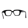 thumbnail image 2 of Mod Womens Thick Plastic Oversize Angular Cat Eye Sunglasses Black Clear, 2 of 4