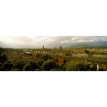 Buildings in a city Florence Tuscany Italy Canvas Art - Panoramic Images (36 x