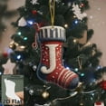 thumbnail image 4 of Personalized 26 Letters Acrylic Christmas Stocking Ornaments – Festive Decor for Holiday Tree, Wreath, Mantel, Gift Tags, and Special Celebrations, 4 of 5