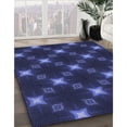 thumbnail image 3 of Ahgly Company Machine Washable Indoor Rectangle Transitional Royal Blue Area Rugs, 5' x 7', 3 of 7