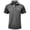 Gray, variant on Yifymode Men's Classic Fit Short Sleeve Polo Shirt, Plaid Trim Collar Pocket Business Casual Top Army Green L