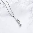 thumbnail image 4 of Personalize Stainless Steel Musical Instrument Trombone Pendant Necklace for Cremation Ashes Keepsake Musician Memorial Jewelry, 4 of 6