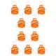thumbnail image 3 of Delantal de pintura Qarigey no tejido naranja 10piezas CBP054742, 3 of 4