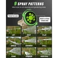 thumbnail image 3 of Garden Hose Nozzle, Heavy Duty Metal Hose Sprayer Nozzle, 9 Adjustable Spray Patterns, High Pressure Hose Sprayer for Watering Plants, Lawns, Car and Pet Washing, 3 of 6