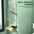 thumbnail image 4 of 2 soportes para escobas, soporte de pared de acero inoxidable, soporte para fregona, colgador de esc Tomshoo Porta escoba, 4 of 7