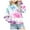 Multicolour, variant on WUANDIXFA Girls Casual Crewneck Sweatshirts 2-14 Years Long Sleeve Color Block Loose Fit Fall Cute Pullover Tops,Purple,7-8 Years
