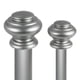 thumbnail image 4 of Juego de Varillas para Tratamiento de Ventanas Dobles de urna de 1 Pulgada Barra de Cortina Gris Antique Silver 36 72 Inch, 4 of 8