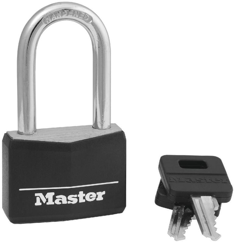 Master Lock Padlock 141DLF Covered Aluminum Lock Body, 19/16 in. Wide