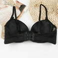 thumbnail image 5 of Bras for Plus Size Women Convertible Bra Feature V-Neck Wire-Free Bra Style W-265 Black 80B, 5 of 8