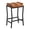 Brwon 1pc, variant on Ataucjin Bar Stools Set of 2, Saddle Stools 26 Inch Counter Height Modern Barstools with Thick Seat, Kitchen Counter Seat with Footrests, Faux Leather Saddle Stools