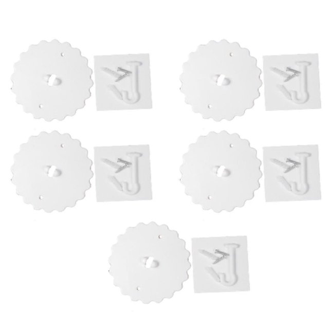 5-Set Adhesive Ceiling Hooks, Mosquito Net and Bed Canopy Hooks, Ceiling Hook for Hanging Mosquito