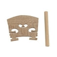 thumbnail image 3 of 4/4 Ebony Violin Parts Tailpiece Pegs Chinrest Maple Bridge Set, 3 of 3