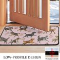 thumbnail image 3 of Dogs with Pioneer Flower Door Rugs,Washable Non Slip Door Mats Indoor,Decorative Door Mats,Entry Mat Indoor for Entrance,Bedroom,Kitchen,Bathroom,30"x17", 3 of 6