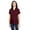 Burgundy, variant on Core 365 Ladies' Fusion ChromaSoftâ„¢ Pique Polo CE112W