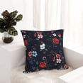 thumbnail image 5 of Wukai Vintage Rose Premium Polyester Fleece Pillow Covers with Hidden Zipper Closure,Luxuriously Soft and Durable-26"x26", 5 of 7