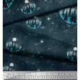 thumbnail image 3 of Soimoi Poly Georgette Fabric Tree,Moon & Sacred Geometry Galaxy Print Sewing Fabric Yard 42 Inch Wide, 3 of 3