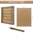 thumbnail image 4 of Carbonized Wood Shadow Box Frame Plexiglass Window Door with Removable Shelves 11 x 14, 4 of 6