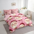 thumbnail image 3 of Homewish Santa Claus Bedding Comforter Set 7 Pieces for Teens Boys Girls,Happy New Year Full Bedding Set Lightweight,Merry Christmas Xmas Fitted Sheet Flat Sheet,Breathable Home Decor,Reversible, 3 of 8