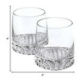 thumbnail image 2 of HomeRoots 376143 Mouth Blown European Crystal Whiskey Set Rocks or DOF Set - 4 Piece, 2 of 5